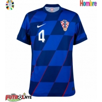 Camiseta Croacia Josko Gvardiol #4 Visitante Equipación Eurocopa 2024 manga corta